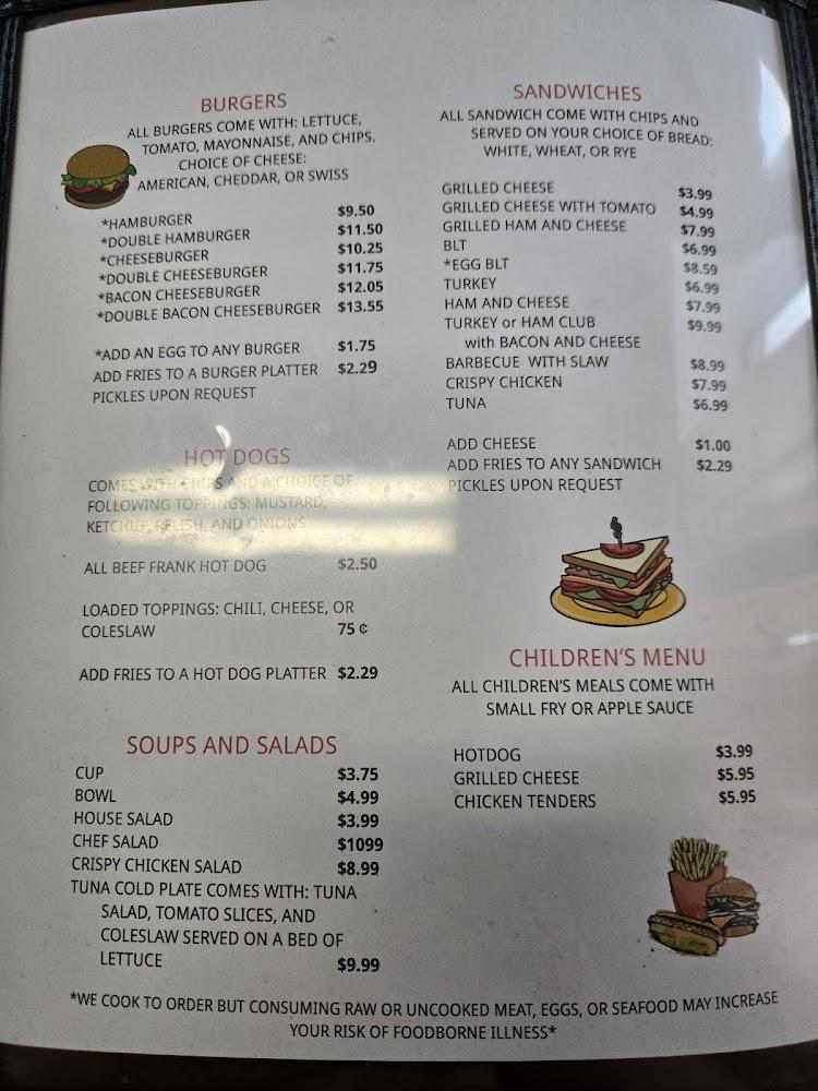 Lafayette Diner Menu image 2
